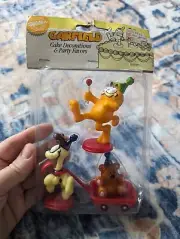 1993 Wilton Garfield Odie Pookie Cake Toppers Birthday Party Decorations Vintage