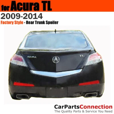 Primer Unpainted ABS Rear Aero Trunk Spoiler Wing For 09-14 Acura TL Deck Lip