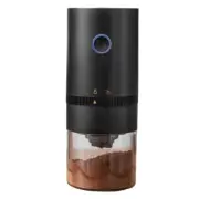 Electric Coffee Grinder USB Portable Wireless Coffee Bean Grinder Maker-Black