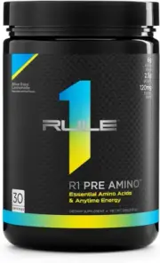 R1 Pre Amino Energy Boost Supplement 252 G, Blue Razz Lemonade (30 Servings)