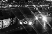 Dan Gurney & AJ Foyt Ford GT40 Mk Le Mans 1967 Motor Racing Old Photo