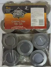 First Street Canned Chafing Dish Fuel Gel 6-Pack SEALED +5 LOSE CANS free shpg