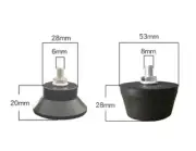 Silent Oil-free Air Compressor Air Pump Parts Rubber Horn Pads Foot Pads M6/M8