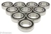 10pcs.LOT 6202-2RS Premium QualiyABEC-1 Precision Sealed Ball Bearing 15x35x11mm