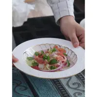 在飛比找ETMall東森購物網優惠-飯碗單個組合骨瓷餐具套裝歐式小奢華碗碟套裝創意個性碗盤套裝