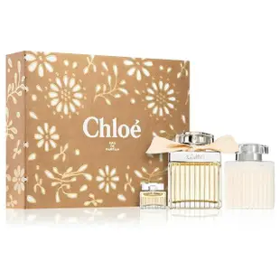 【Chloe’ 蔻依】同名女淡香精禮盒淡香精75ml+淡香精5ml+身體乳100ml(平行輸入)