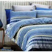 Belmondo Angelique Easy Care Geometric Quilt Cover Set (Queen, King)