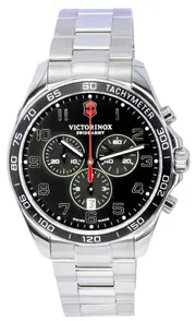 Victorinox Fieldforce Classic Chronograph Tachymeter Date 241899 100M Mens Watch