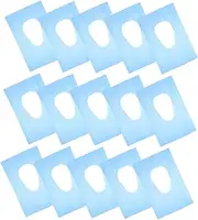 GLEAVI 30pcs Disposable Toilet Seat Covers Portable Travel Toilet Bowl Liners Soft Skin Friendly Material Firm Use Flushable Easy to Discard