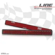 Mini Universal Reflector Rear Red Quad Car Right Angular
