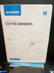Shardor Conical Burr Electric Coffee Grinder 2-12 Cup CG845B Black OPEN BOX