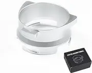 Coffee Dosing Ring 54 mm Espresso Coffee Accessrioes Dosing Funnel with Aluminium for Sage Delonghi for Breville Portafilter (Silver)