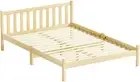 Double Bed Frame Platform Wooden Timber Frames Beds Base Headboard Bedroom Room