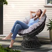 1-3PCS Gardeon Outdoor Bistro Set Lounge Setting Papasan Chairs Table Patio Furniture