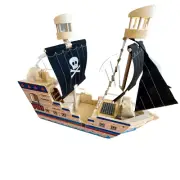 New Melissa & Doug Deluxe Wooden Pirate Ship Play Set Toy # 2161 RETIRED
