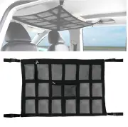 Car Ceiling Cargo Net Pocket, Luggage Net Car Ceiling Storage Net, Adjustable Cr