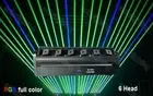 6 Head RGB Full Color Beam Moving Head Stage Laser Lighting DJ Disco Party Laser