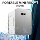 Hot/Cold Glass Mini Refrigerator Bar Freezer Drinks Cooler Portable Fridge – 15L