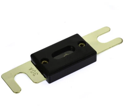 2-20PCS In-Line ANL 30Amp 30A ANL Electrical Protection Blade Fuse Gold Plated