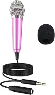Small Microphone for Phone - Lightweight Dynamic Microphone - Vlogging Microphone, Speaker Amplifier for Singing, Podcasting