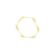 9kt Yellow Gold Infused 19cm Fancy Loop Bracelet