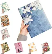 Disonbeir Case for iPad 10.2-Inch 9th/8th/7th Generation (2021/2020/2019) & iPad Air 10.5" 2019/ iPad Pro 10.5 - Flower Pattern Cute Slim Leather Folio Stand Cover with Pencil Holder, Auto Wake/Sleep