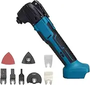 Cordless Oscillating Multi Tool, Variable Speed Power Tool with Blades Attachments for Cutting Scraping Sanding Polishing, Wood Tile Plaster PVC, Compatible with Makita 18V Battery