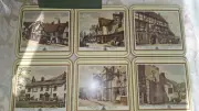 Six Vintage Coasters Harrods Knightsbridge Old English Inns Original Box