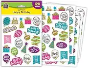 Teacher Created Resources Confetti Happy Birthday Stickers, Pack of 120