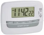 Large Digit Handheld Timer, Portable or Mountable Alarm Timer with LCD Displa...