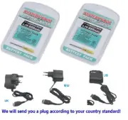 2X Gameboy Advance SP Battery Rechargeable For Nintendo Game Boy GBA + charger