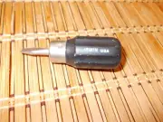 Irwin USA wood handle stubby screwdriver carpenters tool USA New OLD Stock
