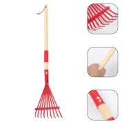 Removable Wooden Handle Rake Child Toddler Artificial Turf Rakes for Gardening