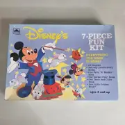 Disneys Golden Books 7 Piece Fun Kit #137051 Mickey Pooh New Sealed Vintage