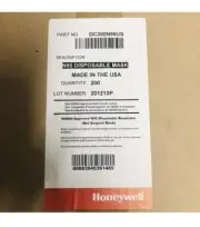 Honeywell N95 NIOSH Face Masks CASE of 200 Particulate Respirators DC300N95 NEW