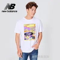 在飛比找momo購物網優惠-【NEW BALANCE】NB 短袖上衣_男裝_白色_MT2