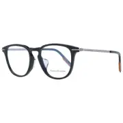 Ermenegildo Zegna ER-1053511 Men Black Optical Frame Plastic Round Solid Eyewear