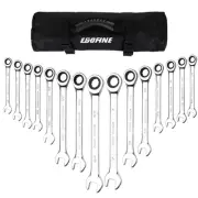 "Egofine 15-piece SAE Ratcheting Wrench Set SAE 1/4"" to 1"" Chrome Vanadium ...