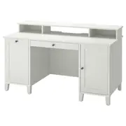 IDANÄS desk with add-on unit, white