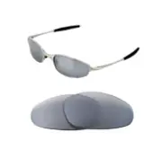 NEW POLARIZED CUSTOM SILVER ICE LENS FOR OAKLEY TEASPOON SUNGLASSES