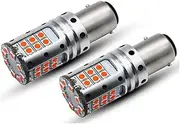 HAN-Store Fit for Car LED Stop Lights Canbus 1157 P21/5W BAY15d BA15D 3030 32SMD Car Brake Reverse Lamps Rear Fog Parking Bulbs 12V No Error (Emitting Color : White)