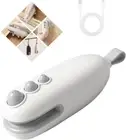 Mini Bag Sealer, 2 in 1 Chip Bag Sealer with Cutter, Rechargeable Bag Sealer ...