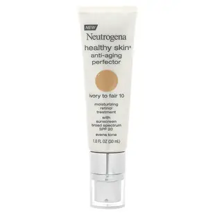 [iHerb] Neutrogena 健康皮膚逆齡精華露，SPF 20，象牙色至淺色 10，1 液量盎司（30 毫升）