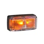 10 Narva LED Side Directional Indicator Amber w/Black Base Clear Lens 0.5m Cable