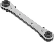 ULTECHNOVO Service Wrench, 3pcs Refrigeration Ratcheting Wrench AC Wratchet Tool with Hex Bit Adapter for Air Conditioning, Refrigeration Equipment, Gas Furnace