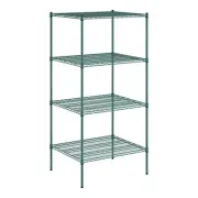 Regency 30" Wide NSF Green Epoxy 4-Shelf Kit with 74" Posts WS-460EG3036K74