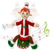 – Dancing Christmas Elf Doll, Singing and Talking Toy Elf for Kids, Shelf