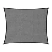 Wallaroo Outdoor Sun Shade Sail Canopy Grey Rectangle 3 x 4M