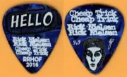 Cheap Trick Rick Nielsen PERL BLUE HELLO Guitar Pick - 2016 Rock & Roll HOF Tour
