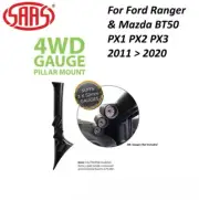 SAAS Gauge Pillar Pod for Ford PX1 PX2 PX3 Ranger 3 X 52mm Gauges 2011 > 2020 (for: Ford)